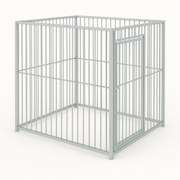 Canibox - 1.85m x 1.50m met deur GALVA